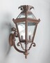 Casa Padrino Luxus Au�en Laterne Rostbraun B. 37 x H. 70 cm - Handgefertigte Laterne aus Schmiedeeisen - Luxus Kollektion - Edel & Prunkvoll