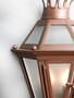 Casa Padrino Luxus Au�en Laterne Rostbraun B. 39.5 x H. 65 cm - Handgefertigte Laterne aus Schmiedeeisen - Luxus Kollektion - Edel & Prunkvoll