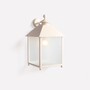 Casa Padrino Luxus Au�en Laterne Wei� B. 34 x H. 62.5 cm - Handgefertigte Laterne aus Schmiedeeisen - Luxus Kollektion - Edel & Prunkvoll