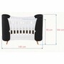 Casa Padrino Luxus Babybett Wei� / Schwarz / Naturfarben 145 cm - Baby M�bel