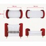 Casa Padrino Luxus Babybett Wei� / Rot / Naturfarben 145 cm - Baby M�bel