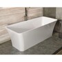 Casa Padrino Freistehende Luxus Badewanne Hochglanz Wei� 180 cm - Badezimmer M�bel
