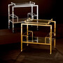 Casa Padrino Luxus Trolley Gold 72 x 47 x H. 72 cm - Edelstahl Servierwagen - Hotel & Restaurant Accessoires - Luxus Qualit�t