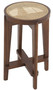 Casa Padrino Luxus Barhocker Braun / Naturfarben  44 x H. 67 cm - Runder Massivholz Barstuhl - Bar M�bel