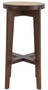 Casa Padrino Luxus Barhocker Braun / Naturfarben  44 x H. 76,5 cm - Runder Massivholz Barstuhl - Bar M�bel