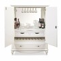 Casa Padrino Luxus Barock Barschrank Wei� H. 160 cm - Barockstil Bar M�bel