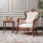 Casa Padrino Luxus Barock Massivholz Beistelltisch Braun H. 57 cm - Barock M�bel