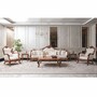 Casa Padrino Luxus Barock Massivholz Beistelltisch Braun H. 57 cm - Barock M�bel