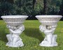 Casa Padrino Luxus Barock Blumentopf Set Grau H. 78 cm - Made in Italy 