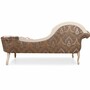 Casa Padrino Luxus Barock Chaiselongue Braun / Creme - Barock M�bel