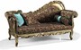 Casa Padrino Luxus Barock Chaiselongue Braun / T�rkis / Gold 196 cm - Made in Italy 