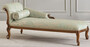 Casa Padrino Luxus Barock Chaiselongue Gold / Gr�n / Braun - Prunkvolle Massivholz Recamiere - Luxus Wohnzimmer M�bel im Barockstil - Luxus Qualit�t - Made in Italy