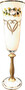 Casa Padrino Luxus Jugendstil Champagnerglas 6er Set Wei� / Mehrfarbig / Gold - Handgefertigte und handgravierte Champagnergl�ser mit 24 Karat Vergoldung - Hotel & Restaurant Accessoires