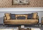 Casa Padrino Luxus Barock Chesterfield Sofa Gold / Schwarz 231 x 94 x H. 83 cm - Barock Wohnzimmerm�bel