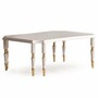 Casa Padrino Luxus Barock Couchtisch Creme / Gold 110 cm - Barock Wohnzimmer M�bel