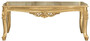 Casa Padrino Luxus Barock Massivholz Couchtisch Gold - Handgefertigter Wohnzimmertisch im Barockstil - Barock Wohnzimmer M�bel