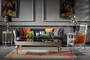 Casa Padrino Luxus Barock Couchtisch Schwarz / Silber - Prunkvoller Massivholz Wohnzimmertisch mit Glasplatte - Barock Wohnzimmer M�bel