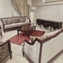 Casa Padrino Luxus Barock Couchtisch Rotbraun / Gold 110 cm - Barockstil Wohnzimmer M�bel