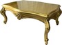 Casa Padrino Luxus Barock Couchtisch Gold 120 cm - Barockstil Wohnzimmer M�bel