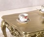 Casa Padrino Luxus Barock Couchtisch Bronze-Gold 109 x 57 x H. 44 cm - Prunkvoller Wohnzimmertisch - Barock Wohnzimmer M�bel - Luxus Qualit�t - Made in Italy