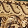 Casa Padrino Luxus Barock Mahagoni Couchtisch mit Marmorplatte Gr�n / Antik Gold 122 cm - Barockstil Hotel & Wohnzimmer M�bel