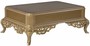 Casa Padrino Luxus Barock Couchtisch Schwarz / Gold 130 x 92 x H. 50 cm - Wohnzimmer M�bel im Barockstil - Edel & Prunkvoll