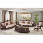 Casa Padrino Luxus Barock Couchtisch Dunkelbraun / Gold 180 cm - Prunkvoller Barockstil Wohnzimmertisch - Barock Wohnzimmer M�bel
