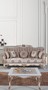 Casa Padrino Luxus Barock Couchtisch Beige / Wei� / Bronze 89 x 65 x H. 45 cm - Massivholz Wohnzimmertisch im Barockstil - Barock Wohnzimmer M�bel