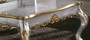 Casa Padrino Luxus Barock Couchtisch Silber / Gold - Quadratischer Massivholz Wohnzimmertisch im Barockstil - Barock M�bel - Barock Interior - Edel & Prunkvoll - Luxus Qualit�t - Made in Italy