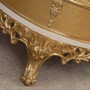 Casa Padrino Luxus Barock Couchtisch Gold / Wei� 120 cm - Barockstil M�bel