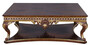Casa Padrino Luxus Barock Couchtisch Braun / Gold - Handgefertigter Massivholz Tisch im Barockstil - Barock Wohnzimmer M�bel - Edel & Prunkvoll