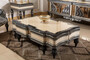 Casa Padrino Luxus Barock Couchtisch Beige / Schwarz / Gold - Prunkvoller Massivholz Wohnzimmertisch im Barockstil - Barock Wohnzimmer M�bel - Edel & Prunkvoll
