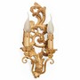 Casa Padrino Luxus Barock Doppel Wandleuchte Gold H. 39 cm - Made in Italy 