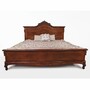 Casa Padrino Luxus Barock Doppelbett Dunkelbraun - Barock Schlafzimmer M�bel