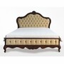 Casa Padrino Luxus Barock Doppelbett Gold / Dunkelbraun - Barock Schlafzimmer M�bel