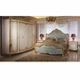 Casa Padrino Luxus Barock Doppelbett Hellblau / Gold 180 x 200 cm - Prunkvolles Barockstil Bett - Barock Schlafzimmer & Hotel M�bel