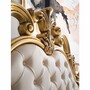 Casa Padrino Luxus Barock Doppelbett Creme / Wei� / Braun / Gold - Barockstil Schlafzimmer M�bel