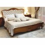 Casa Padrino Luxus Barock Massivholz Doppelbett Braun / Gold - Barock Schlafzimmer M�bel