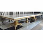 Casa Padrino Luxus Barock Esstisch Creme / Wei� / Gold 350 cm - Barock Esszimmer M�bel