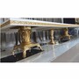 Casa Padrino Luxus Barock Esstisch Creme / Wei� / Gold 350 cm - Barock Esszimmer M�bel
