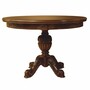 Casa Padrino Luxus Barock Esstisch Dunkelbraun 100-140 cm - Barock Esszimmer M�bel