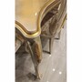 Casa Padrino Luxus Barock Esstisch Grau / Gold 226 cm - Barock Esszimmer M�bel