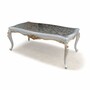 Casa Padrino Luxus Barock Esstisch Grau / Silber / Gold 165 cm - Barock M�bel