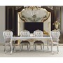 Casa Padrino Luxus Barock Esstisch Grau / Silber / Gold 165 cm - Barock M�bel