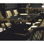 Casa Padrino Luxus Barock Esstisch Schwarz / Gold - Prunkvoller Barockstil K�chentisch - Luxus Esszimmer M�bel im Barockstil - Prunkvolle Barock Esszimmer M�bel