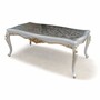 Casa Padrino Luxus Barock Esszimmer Set Grau / Silber / Gold - 1 Esstisch & 8 St�hle