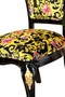Pomp��s by Casa Padrino Luxus Barock Esszimmerst�hle Butterflies & Flowers Mehrfarbig / Schwarz / Gold - Pomp��se Barock St�hle designed by Harald Gl��ckler - 4 Esszimmerst�hle - Barock Esszimmerm�bel