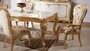 Casa Padrino Luxus Barock Esszimmer Set Wei� / Mehrfarbig / Gold