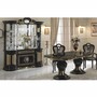 Casa Padrino Luxus Barock Esszimmer Set Schwarz / Gold - 1 Esstisch & 6 St�hle - Made in Italy