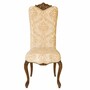 Casa Padrino Luxus Barock Esszimmer Stuhl 4er Set Beige / Dunkelbraun - Barockstil M�bel